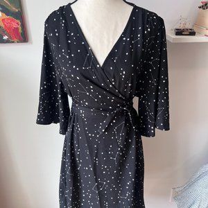 Disturbia Constellation Wrap Dress